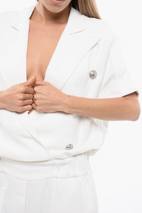  발망 숏 원피스 SF25401V074 0FA White - BALMAIN