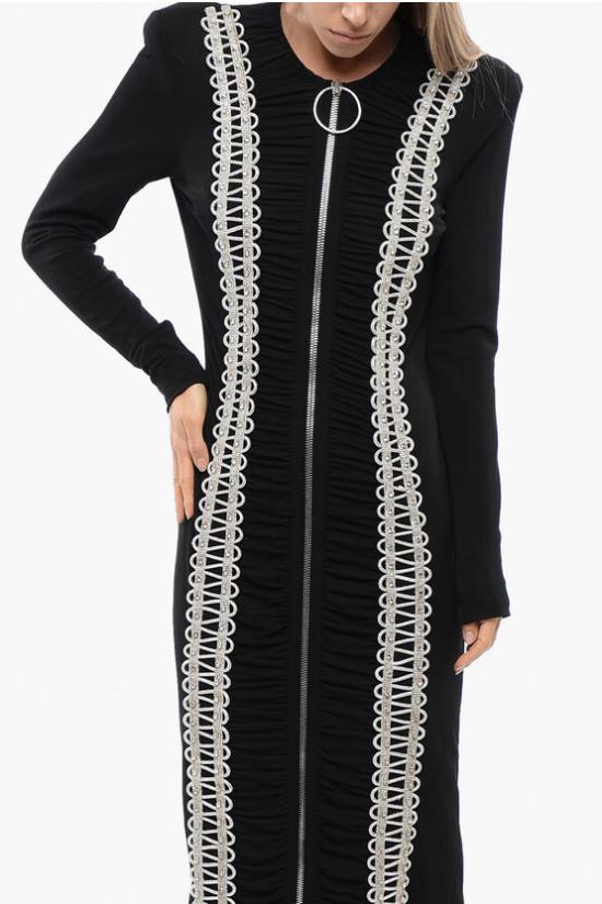  발망 롱 원피스 WF0RR170P100 EAC Black - BALMAIN