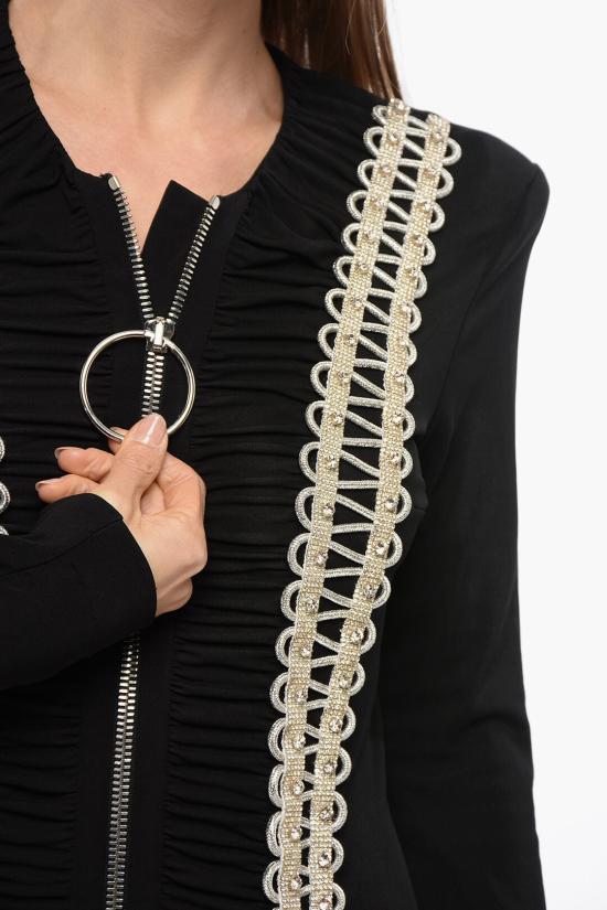  발망 롱 원피스 WF0RR170P100 EAC Black - BALMAIN