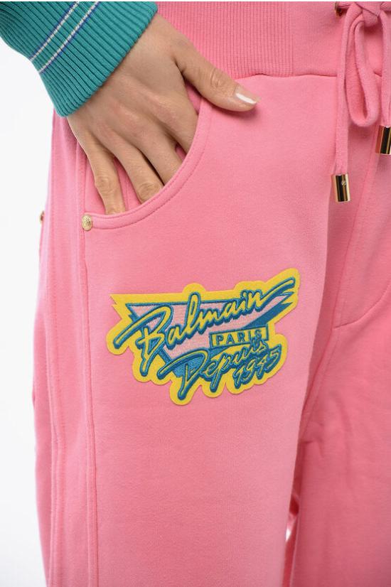  발망 스트레이트 팬츠 VF15364J096 OBT Pink - BALMAIN