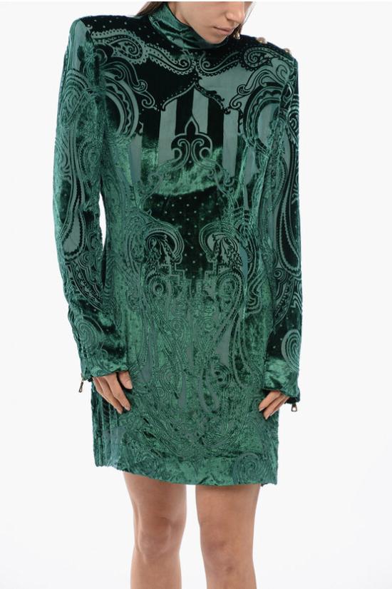  발망 숏 원피스 UF16203V121 7PB Green - BALMAIN