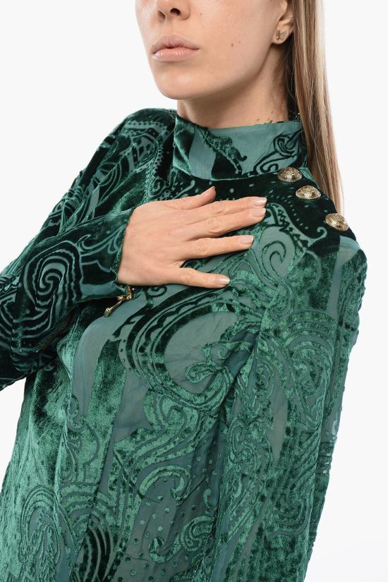  발망 숏 원피스 UF16203V121 7PB Green - BALMAIN