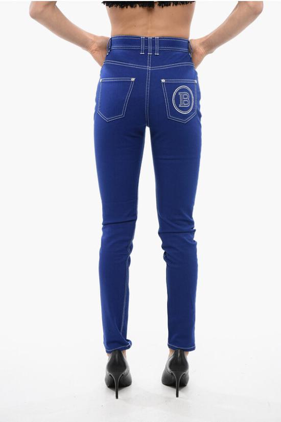  발망 데님 팬츠 TF05460D022 6KB Blue - BALMAIN