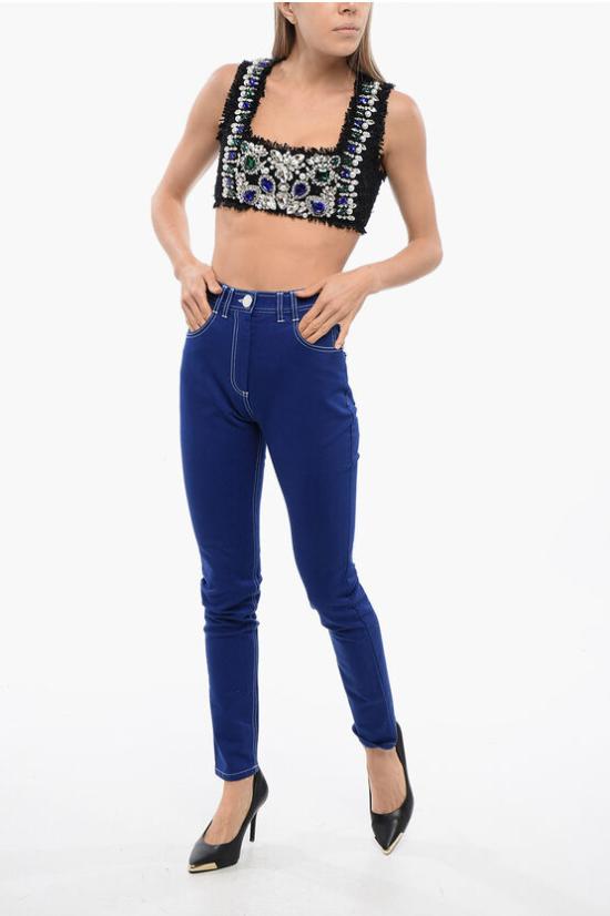  발망 데님 팬츠 TF05460D022 6KB Blue - BALMAIN