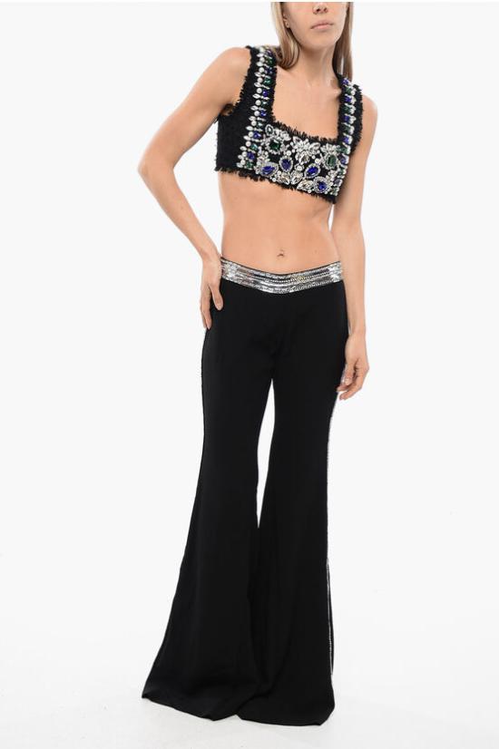  발망 스트레이트 팬츠 TF05235P040 EAC Black - BALMAIN