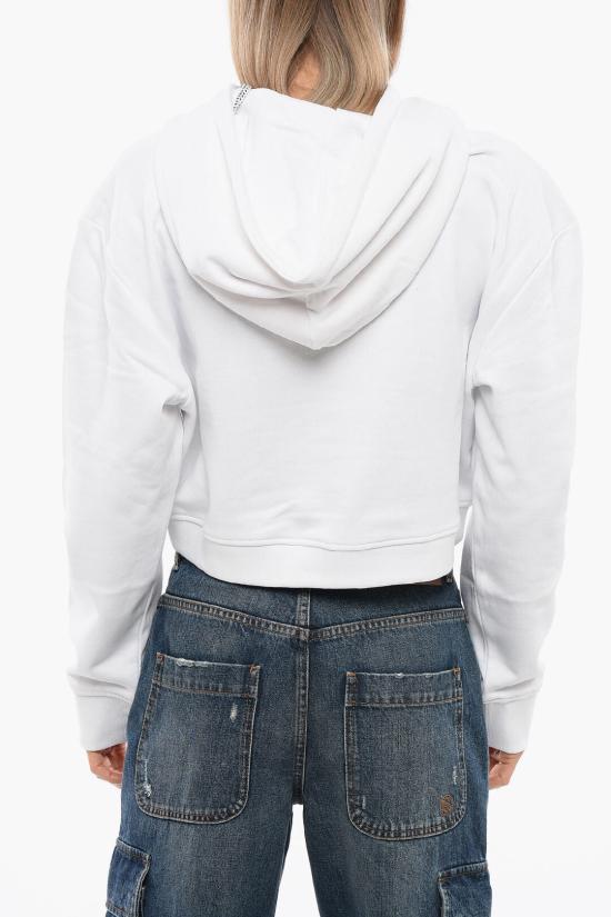  존 리치몬드 후드 티셔츠 UWP24005FEWHITE BLACK White - JOHN RICHMOND