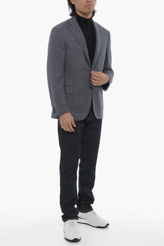  꼬르넬리아니 수트 자켓 856296 0118475 006 Light blue - CORNELIANI