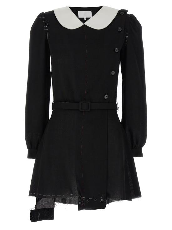  마르지엘라 숏 스커트 S29FP0132S78377900 White Black