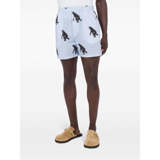 25SS 모스키노 숏팬츠 0258 A0344 1303 BLUE WHITE - MOSCHINO