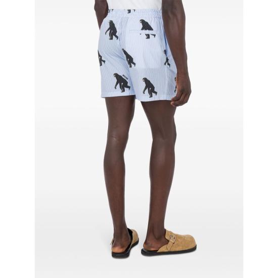 25SS 모스키노 숏팬츠 0258 A0344 1303 BLUE WHITE - MOSCHINO