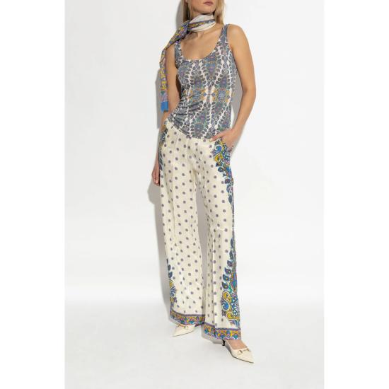 25SS 에트로 팬츠 AQ115 WREA0014 X0800 WHITE BLUE - ETRO