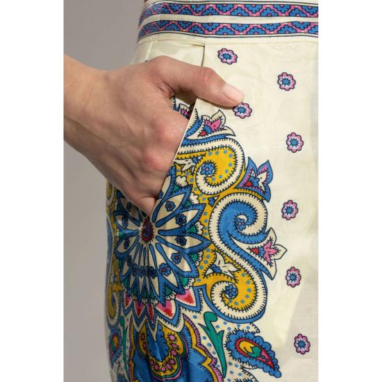 25SS 에트로 팬츠 AQ115 WREA0014 X0800 WHITE BLUE - ETRO