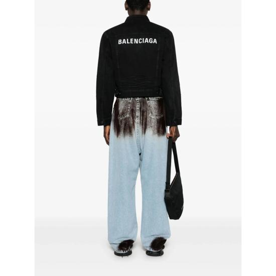 24FW 발렌시아가 데님 자켓 790869 TQW54 1071 BLACK - BALENCIAGA