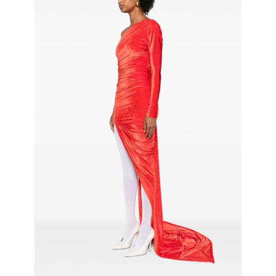 24FW 발렌시아가 롱 원피스 794443 TKQ22 6400 RED - BALENCIAGA