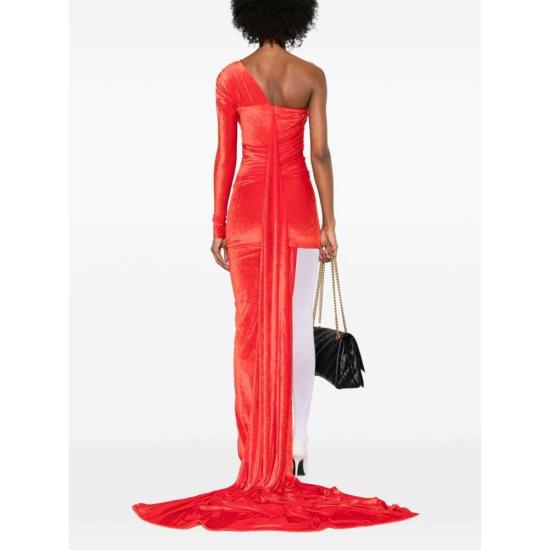 24FW 발렌시아가 롱 원피스 794443 TKQ22 6400 RED - BALENCIAGA