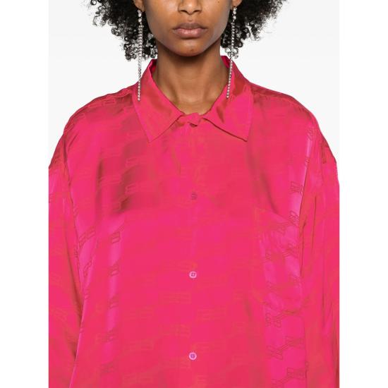 24FW 발렌시아가 블라우스 681631 TMO68 5510 PINK - BALENCIAGA