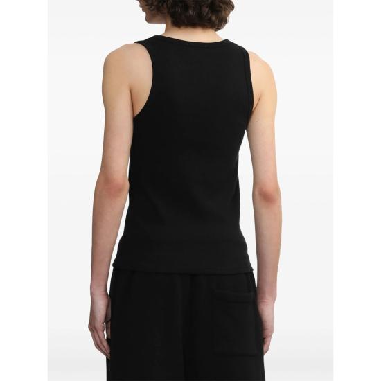 25SS 오프화이트 민소매 티셔츠 OMUY006C99JE R001 1001 BLACK - OFF WHITE