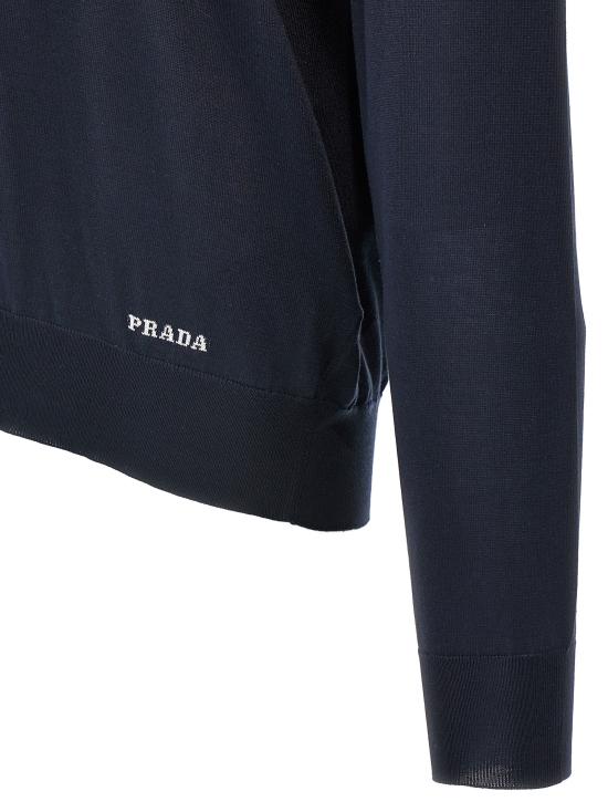 25FW 프라다 스웨터 UMB927SOOO16AIF0008 Blue - PRADA