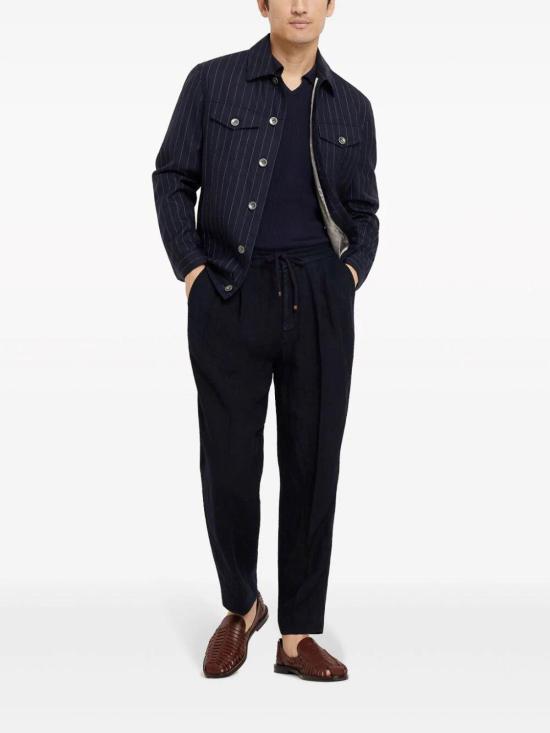  브루넬로 쿠치넬리 잉글리시 립 코튼 니트 폴로셔츠 M29400015CW425 - BRUNELLO CUCINELLI