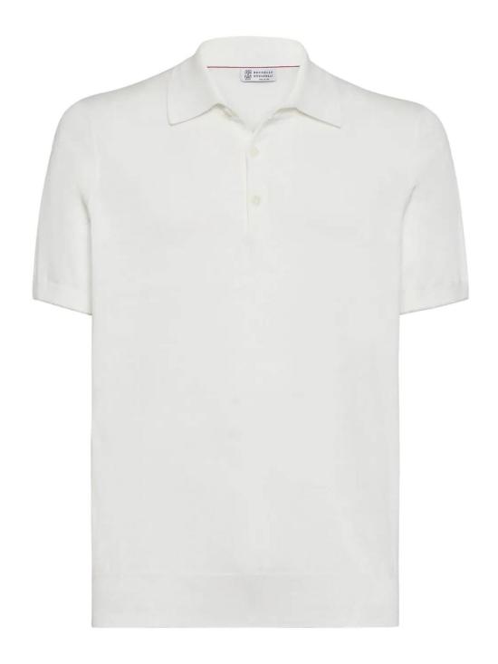 25SS 브루넬로 쿠치넬리 폴로 티셔츠 M29800125CO312 White