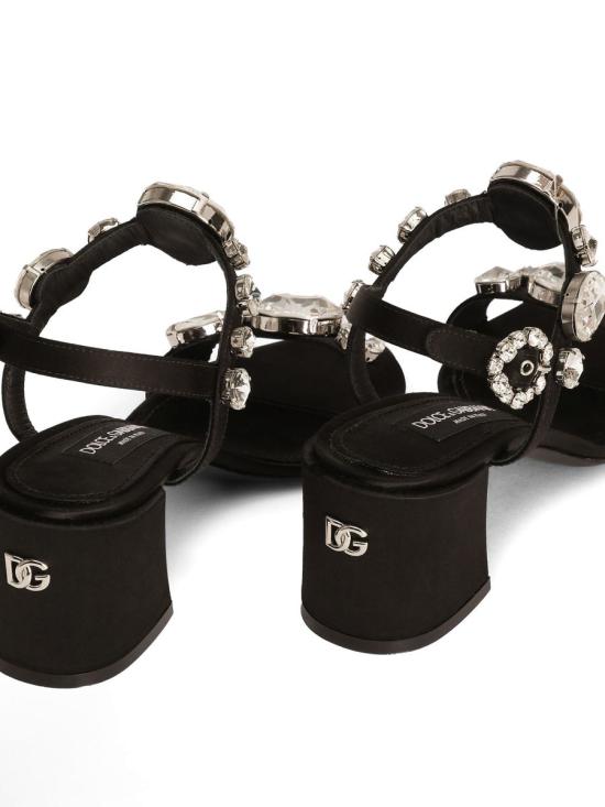  돌체앤가바나 샌들 CR1801 A9T43 8S488 NERO CRYSTAL Black - DOLCE & GABBANA