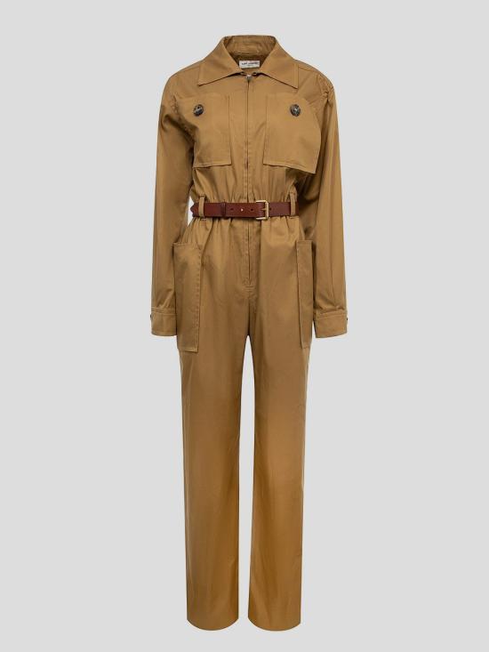 24FW 생로랑 점프수트 785813 Y9I222085 Brown