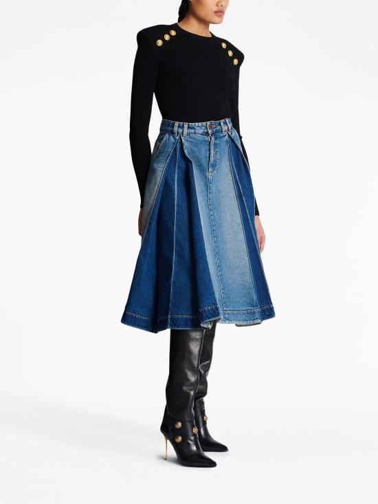 25SS 발망 스웨터 EF1KD001KB07 0PA Black - BALMAIN