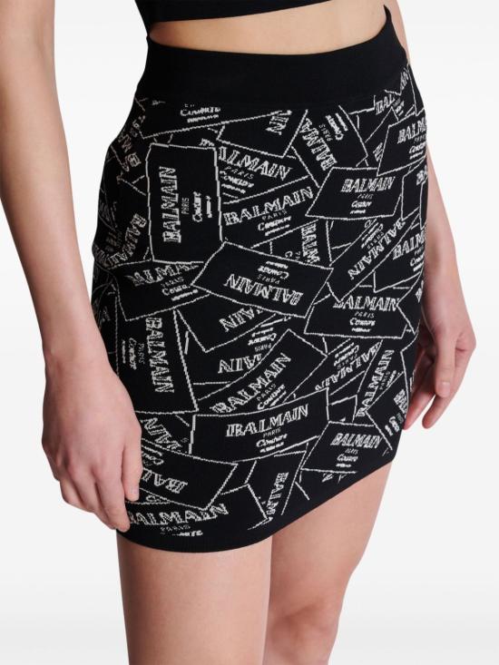 25SS 발망 숏 스커트 EF1LB004KH86 EAB Black - BALMAIN