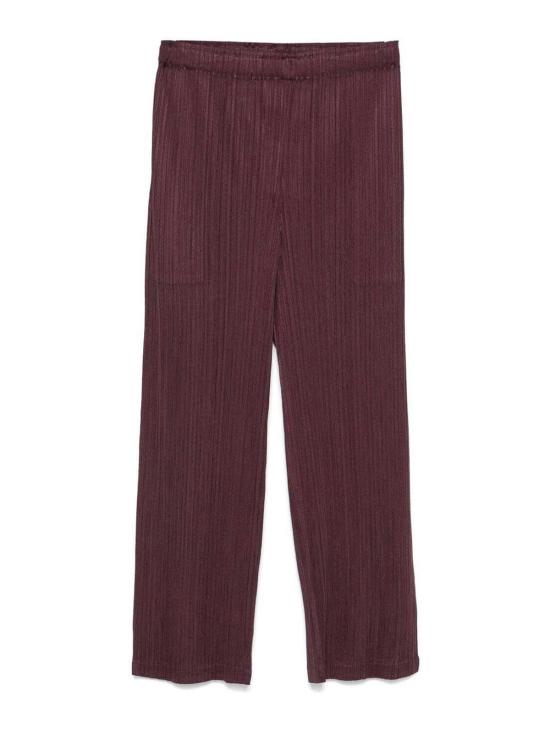  플리츠플리즈 스트레이트 팬츠 PP48JF13449 Brown