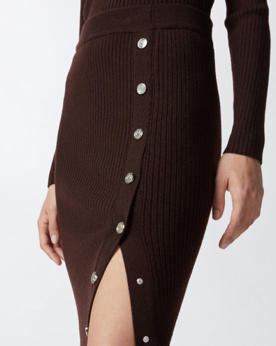  핑코 미디 스커트 104021A15S M28 Dark Brown - PINKO