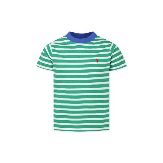 25SS [키즈] 랄프 로렌 티셔츠 958171001 STEM PAPER WHITE GREEN