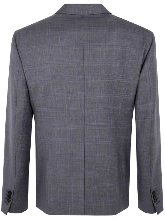 25SS 디스퀘어드2 수트 세트 S74FT0486 D35176 001F GREY BLUE CHECK - DSQUARED2