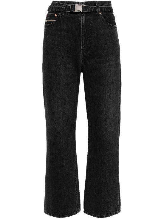  사카이 데님 팬츠 SCW 208 001 BLACK