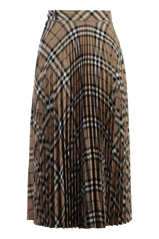 24FW 버버리 숏 스커트 8093011158995 C1202 Beige - BURBERRY