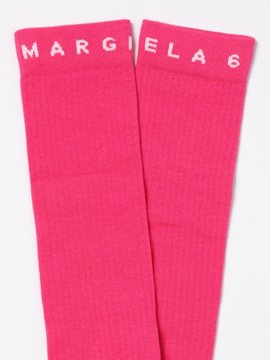 25SS [키즈] MM6 메종마르지엘라 발목 양말 M60715MM045 M6307 Fuchsia - MM6 MAISON MARGIELA