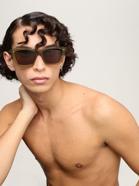 24FW 생로랑 선글라스 560035Y9956 3704 Green - SAINT LAURENT