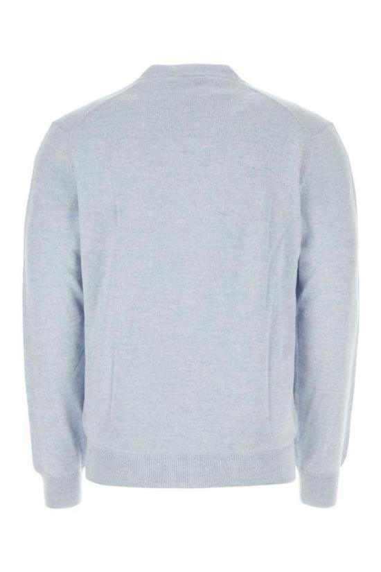  메종키츠네 볼드 폭스 헤드 패치 V넥 가디건  MM00509KT1036 H410 - MAISON KITSUNE