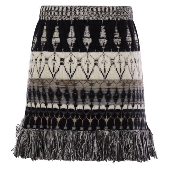  바니제 미디 스커트 V31551 BLACK BUTTER - VANISÉ