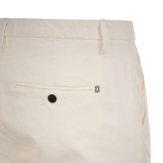  돈답 스트레이트 팬츠 UP235GSE043UPTD WHITE - DONDUP