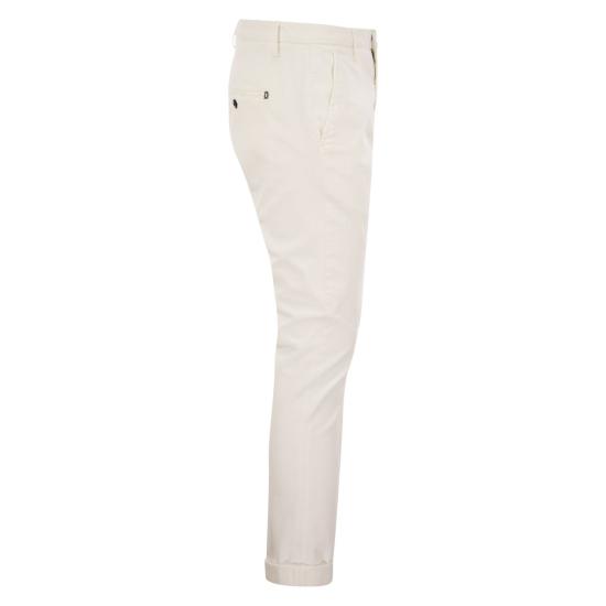  돈답 스트레이트 팬츠 UP235GSE043UPTD WHITE - DONDUP