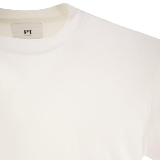  피티토리노 반팔 티셔츠 TL5STM050LEL01CD WHITE - PT TORINO