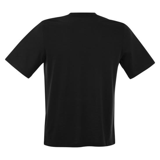  마제스틱필라쳐 반팔 티셔츠 S24M296 HTS216 BLACK - MAJESTIC FILATURES