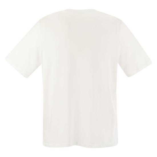  마제스틱필라쳐 반팔 티셔츠 S24M296 HTS216 WHITE - MAJESTIC FILATURES