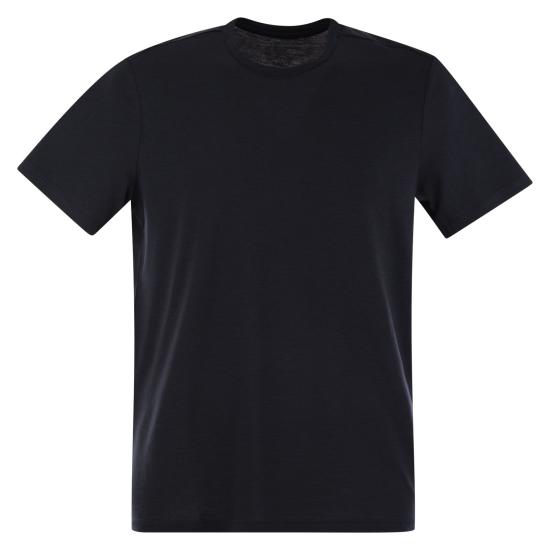  마제스틱필라쳐 반팔 티셔츠 S24M296 HTS022 BLUE MARINE