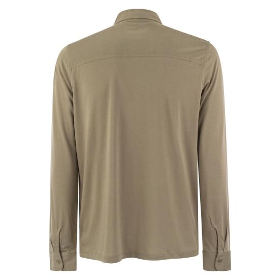  마제스틱필라쳐 긴팔 셔츠 S24M296 HCH063 SAND - MAJESTIC FILATURES