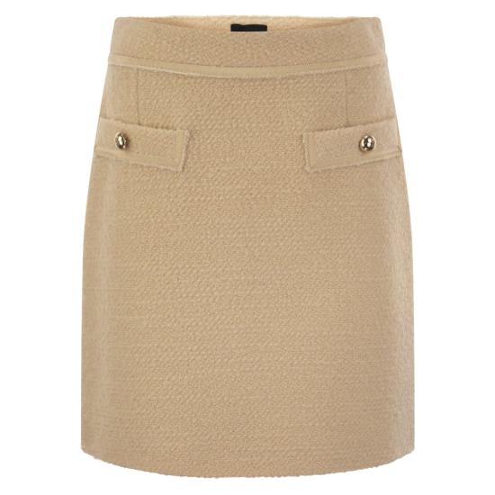  페이 미디 스커트 NXW90494700 BEIGE