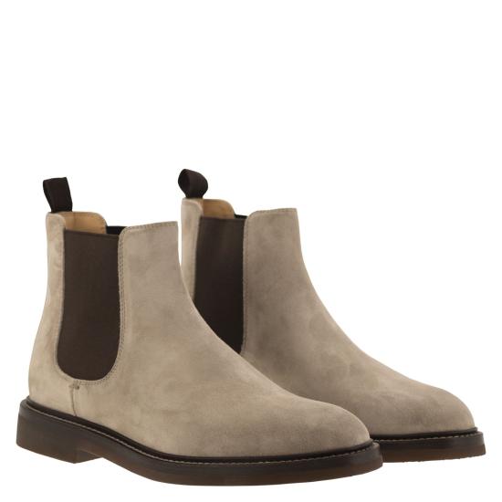 24FW 브루넬로 쿠치넬리 부츠 MZUPEAE818 SAND - BRUNELLO CUCINELLI