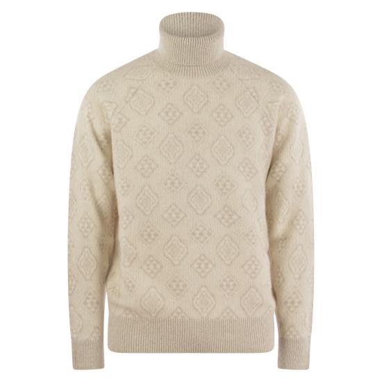  브루넬로 쿠치넬리 터틀넥 MSO708503 CREAM