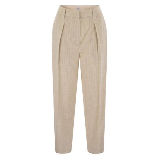  브루넬로 쿠치넬리 스트레이트 팬츠 MP576P8562 IVORY