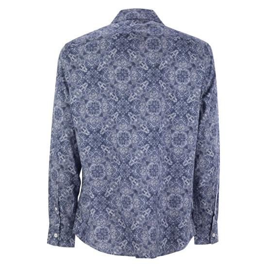 25SS 브루넬로 쿠치넬리 긴팔 셔츠 MM6910647 BLUE - BRUNELLO CUCINELLI